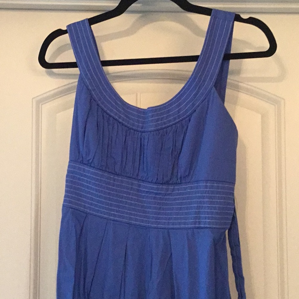 Blue scoop neck sun dress